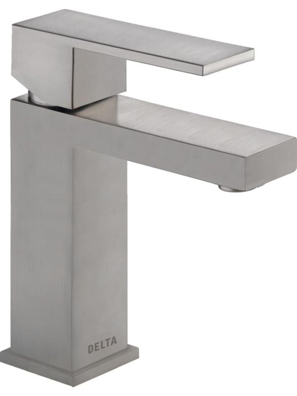 Delta Modern Brushed Nickel Bathroom Faucet 1 Hole, Stainless 567LF-SSPP